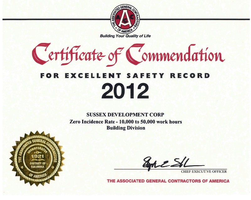 2012 AGC Safetey Award