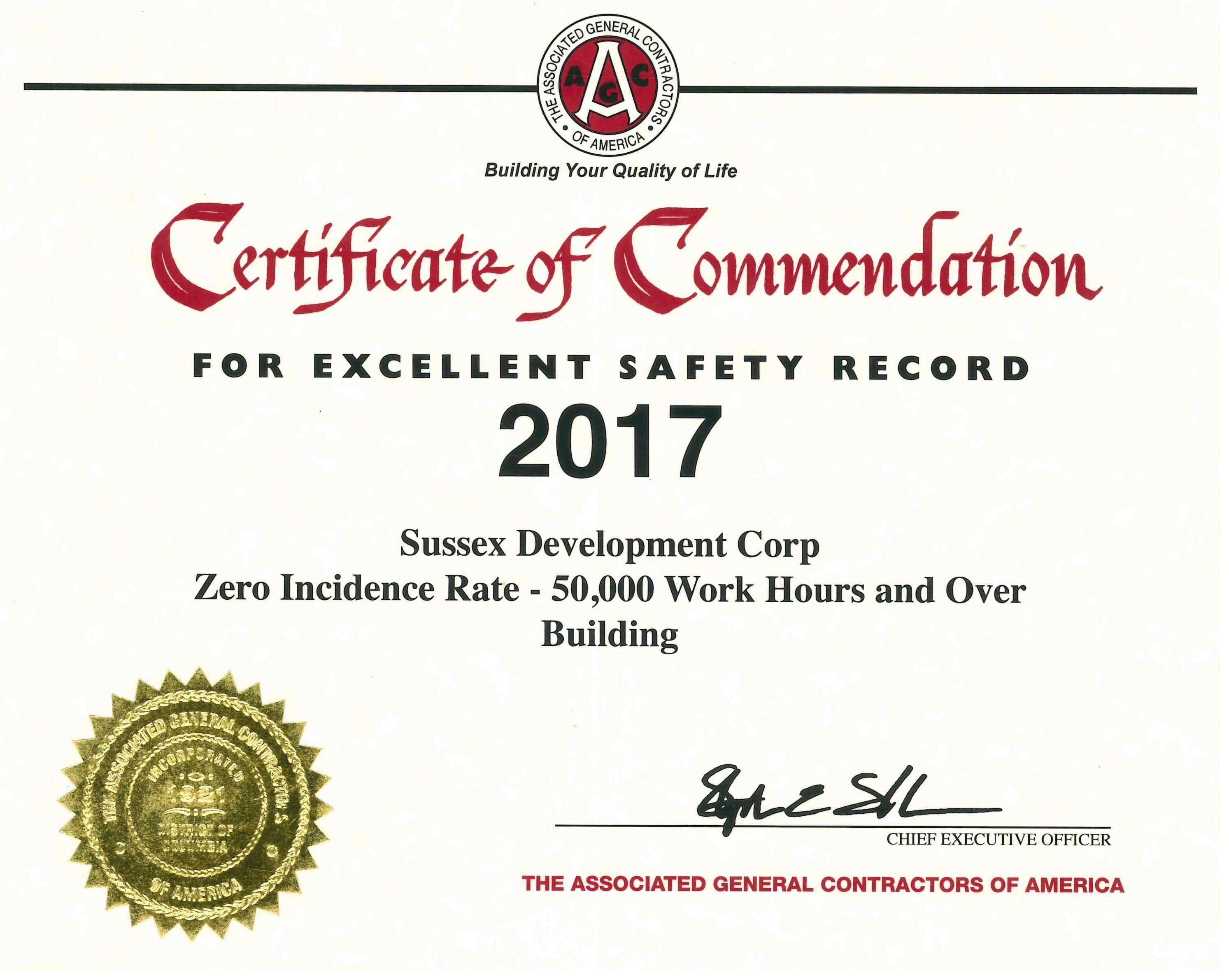 2017 AGC Safety Award