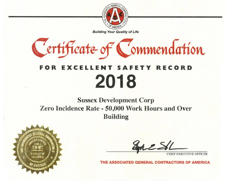 2018 AGC Safety Award